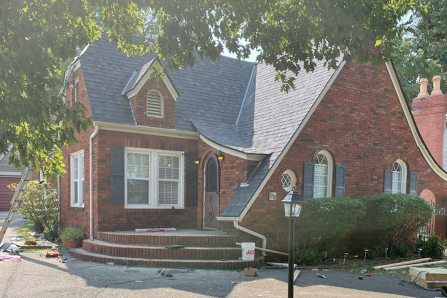 large home with new roof